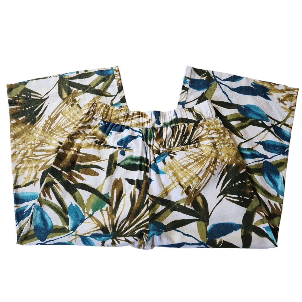 Chelsea & Theodore Tropical Wide Leg Pants Sz 6 NWT - Picture 5 of 9